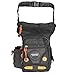 Innturt Nylon Tactical Leg Bag Pouch Fanny Pack Shoulder Messenger Bag (Black & Orange)