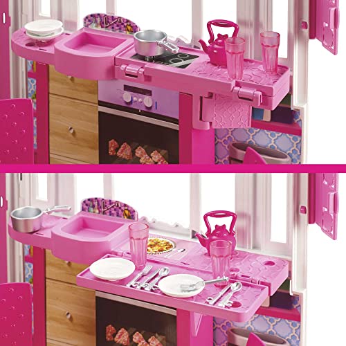 Barbie Doll House, Glam Getaway Portable House Playset with Carry