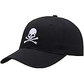 Adjustable Hat Cap Skeleton Bone Hat Sport Sunhat Snapback Embroidery Skull Pirate Hat Halloween Cos