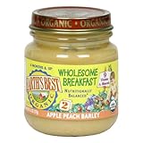Earth's Best Wholesome Breakfast, Apple Peach Barley, 4.5-Ounce Units (Pack of 24)