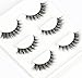 Wehous 3 Pairs Luxurious Real 3D Natural Cross Thick False Eyelashes Eye Lashes Makeup