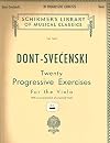 Dont - Svecenski : Twenty Progressive Exercises for the Viola with Accompaniment of a Second Viola (Schirmer's Library of Musical Classics, Vol. 1493)