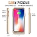 iPhone X Battery Case, Alpatronix BX10 5.8-inch 4000mAh Slim Rechargeable Extended Protective Portable Backup Charger Case for iPhone X Juice Bank Power Pack [Apple Certified Chip; iOS 11+] - Gold