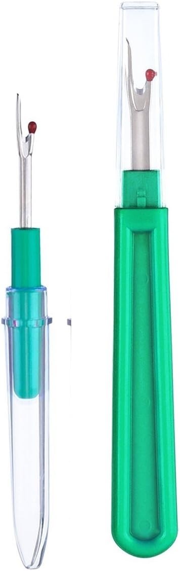 2 Pack Seam Rippers Large Small Thread Cotton Unpicker Cutter (Green)