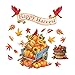 Collections Etc Happy Harvest Garage Door Magnets, Outdoor Fall Decorations - Removable and Reusable