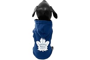 All Star Dogs NHL Unisex NHL Toronto Maple Leafs Cotton Hooded Dog Shirt