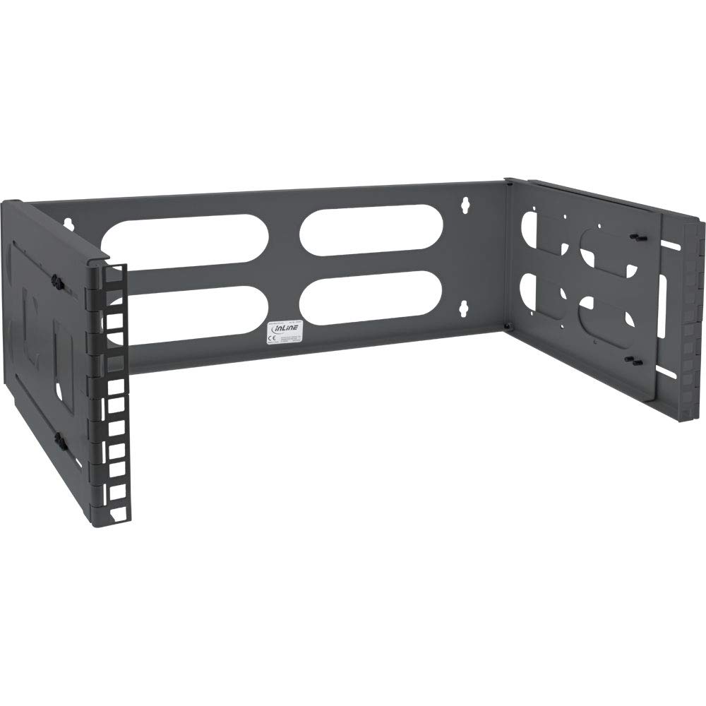 InLine 19" Wall Mounted Rack 4U 24-40cm Depth Black