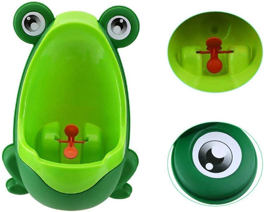 QIANGUANG® Baby and Kids Portable Training Boys Urinal Child Frog Potty (Green) - Image 5