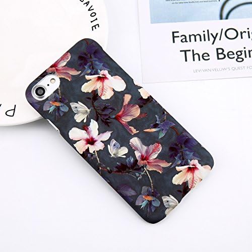 Todxie(TM) Flower Leaf Print Phone Case For iPhone 7 7 Plus Pineapple Marble Fish Scale Hard PC Cover Cases For iPhone X 8 6 6s Plus [Flower For iPhone 6 6s Plus]