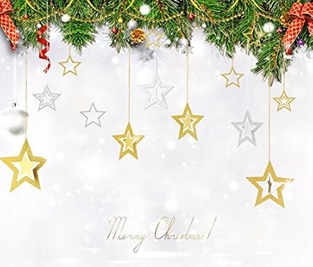 Amazon クリスマス飾り 星型 オーナメント 星 スター 星柄 星型 壁掛け 吊るし飾り キラキラ 可愛い おしゃれ 壁飾り 玄関 インテリア 雑貨 ツリー オブジェ 結婚式 誕生日 パーティー 子供部屋 デコレーション ウォール デコレーション ゴールド パーティーグッズ