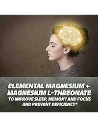 El Mejor Treonato de Magnesio Suplemento patentado por Magtein Fórmula para dar el triple de...