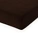 CHUN YI Stretch Couch Cushion Cover Suitable for 3 Settee, Sofa Seat Slipcover with Spandex Jacquard Fabric(Large,Chocolate)