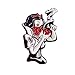 Various Dab Stoner Graffiti Novelty Enamel Pin Hip Hop Weed Culture Hat Trippy Pins (Snow White (Red))