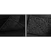 Transer Women Girls Boys Light Preppy Teenagers Noctilucent Cartoon Oxford School Bags School Backpacks (M, Black)