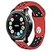 KADES Galaxy Watch 46mm Bands, Gear S3 Bands, 22mm Universal Replacement Strap with Quick Release Pin Compatible for TicWatch Pro, Amazfit Stratos Smart Watch (Red Black)