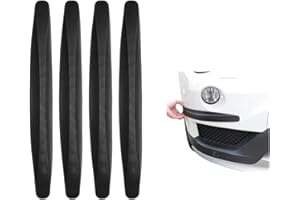Guoguiming 4 Pcs Car Front Rear Bumper Protector Strips, Anti-Scratch Rear Bumper Protector Trim Self Adhesive Car Side Door 