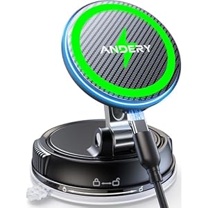 スマホホルダー 車 ワイヤレス充電 マグネット【15W急速充電+真空吸盤の最強コンビ】