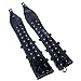 Double Gloves Arm & Leg Lockable Lacing Black Leather Belt Arm Sport Tactics Kit ( Padlock 3 Pieces )