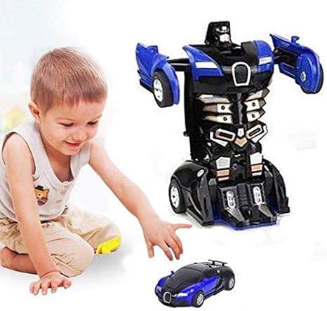 Amazon Co Jp Fanala カートゥーン クラッシュ 変形ロボット 車 おもちゃ 子供 ゲーム ギフト ペダル 車 One Size ブルー Fam Bl ホーム キッチン