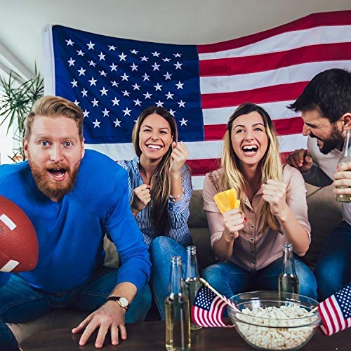 Xgood 6 Pieces Penalty Flag Football Tossing Flag Yellow Penalty Sports Fan Set Tossing Flag Referee Penalty Flag Accessory with 1 Piece Referee Whistle for Sports Games Competitions