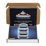Gillette Fusion Manual Men's Razor Blade Refills, 4 Count, Mens Razors / Blades
