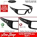 Oakley Gascan Replacement Lenses (Dark Black) - Polarized, 1.4 mm Thick, AR Coated, Added UV Protection, High Quality, Fits Perfectly, For Men & Women