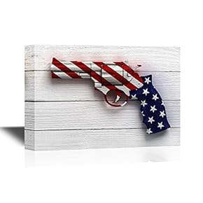 Gun with The American Flag Pattern