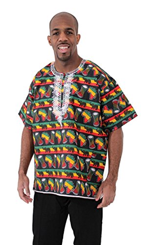 Navy Blue Rasta Drum Elephant 