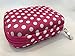 Essential Oil Carrying Case Holds 10 Bottles Perfect for Roller Bottles 5ml - 10ml Multiple Colors! (1 Pack, Pink Polka Dot)
