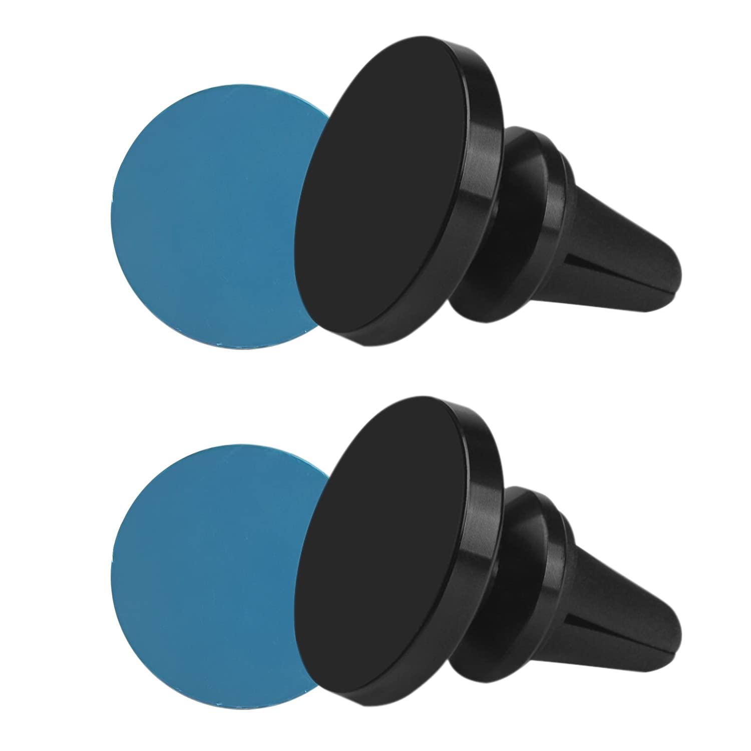 LSYYSL 2pcs Car Phone Holder, with 2 Pcs Magnetic Magnets, Magnetic Air Outlet Phone Holder, 360-degree Rotating Hands-free Phone Car Holder, Suitable for All Smartphones