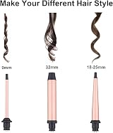 JAETON 3 in 1 Curling Wand Set 9mm 18-25mm 32mm Ceramic Barrels 65W 100-240V view 2