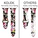 KOLEK Bands with Compatible Apple Watch Series 4/3/2/1 42mm 44mm, Flower Bands Compatible for iWatch for Women/Men, M/L