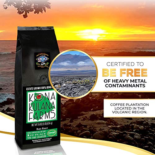 Kona Kulana Farms Whole Bean Dark Roast 100 Estate Grown Kona Single