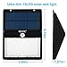 GRDE 4 Pack Outdoor Solar Lights 16LED Motion Sensor Security Outside Wall Lights with Bright/Dim Mode for Home Patio Yard Deck Garden Path Porch Driveway Stairs