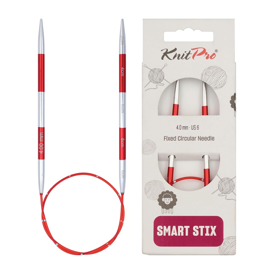 KnitPro Smartstix Fixed Circular Needles 16" (40cm) | 4.00mm — image 1