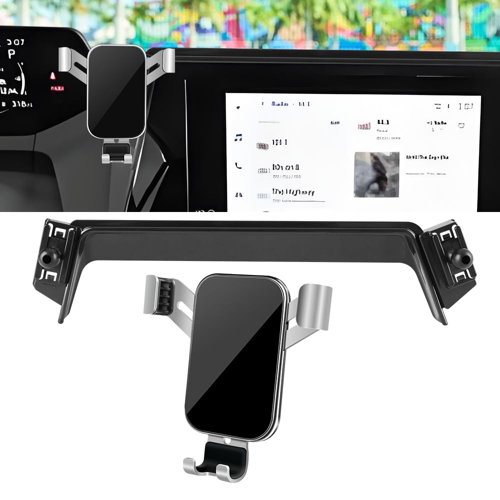 Photo 1 of LUNQIN Car Phone Holder for 2023 2024 2025 Toyota Prius SE LE XLE Nightshade XSE ? 8-inch Touchscreen ? Auto Interior Accessories Best Cell Phones Mount Cellphone Mobile Charging Navigation Stand