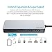 USB C Hub, EQUIPD 5 in 1 Aluminum Type C Adapter with 3 USB 3.0 Ports SD/SDHC/microSD Card Reader for New MacBook Pro 13