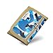 Alababy Student Trifold Canvas Hook and Loop Outdoor Sports Wallet for Boys and Girls Kids Camo Blue Camouflage with Zipper Front Coin Pocket