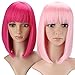 Liz Wig Medium Long Straight Flapper Bob Cosplay Wig 14