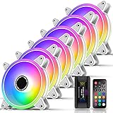 EZDIY-FAB White Moonlight 120mm RGB Case Fan with