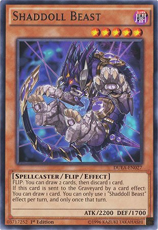 Yu-Gi-Oh! - Shaddoll Beast (DUEA-EN027) - Duelist Alliance - 1st Edition - Rare