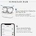 Fantime Wireless Bluetooth Earbuds, Mini True Wireless Headphones Instant Pairing Sweatproof Sports Headset, Hi-Fi Stereo 5.0 Bluetooth Invisible Earphones Equipped Portable Charger, Built-in HD Mic