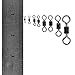 Dr.Fish Barrel Fishing Swivels, Available from #12-#12/0, Stainless Swivels Fishing Tackle Saltwater, Freshwater, Leader/Line/Lure Connector