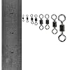 SPRING-EVENT-DrFish-Rolling-Barrel-Fishing-Swivel-Stainless-Steel-Black-Nickel-30Lb-to-350-Lb