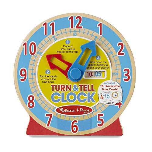 6 Melissa+Doug+Turn+Wooden+Clock