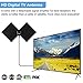 HDTV Antenna, Yosoo Indoor TV Digital Antenna 50 Mile Range with Detachable Amplifier Signal Booster, USB Power Supply and 13ft 1080P High Performance Coaxial Cable (Black)
