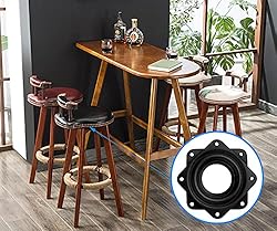 4 Pcs 3 Inch Square Rotating Bearing Plate, 150lbs