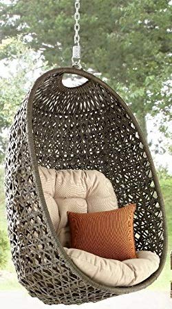 Destiny Cocoon Hängesessel OHNE GESTELL NUR SESSEL Polyrattan Sessel Hängeschaukel Hängekorb