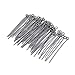 Beading Station 300pcs Mix Silver/Gold/Black Plated Eye Pins 21GA 1.5