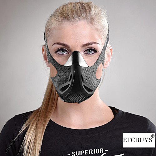 Sport Workout Training Altitude Mask - for Strength & Agility Workout Mask - High Altitude Elevation Simulation - for Running, Cycling, Cardio, Fitness, Endurance Training - Hypoxic Resistance Mask